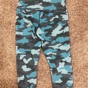 lululemon athletica Leggings - Teal and Black Camo